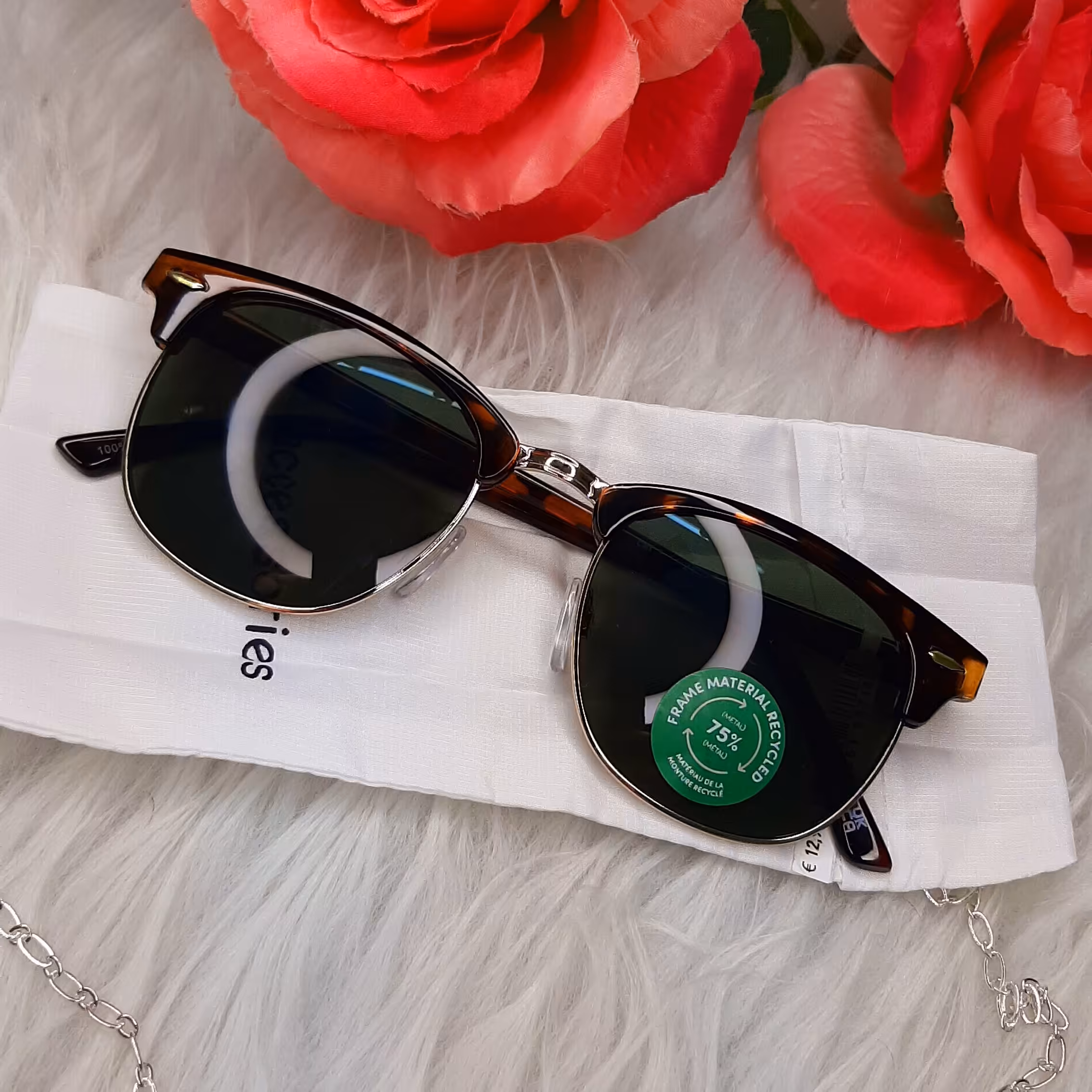 عینک آفتابی مردانه و زنانه ویفرر طرح پلنگی مدل ری بن