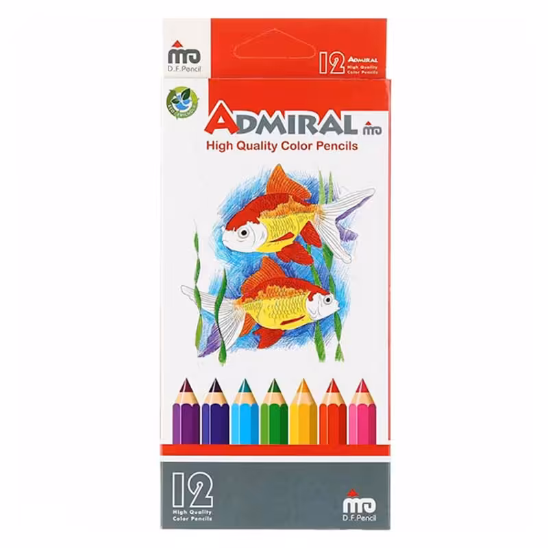 مداد رنگی 12 رنگ ادمیرال کد 761C
