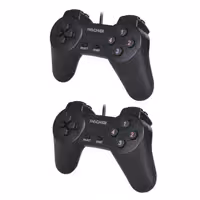 دسته بازی لپ تاپ یا کامپیوتر بسته 2 عددی با کیفیت فوق العاده (رنگ مشکی)