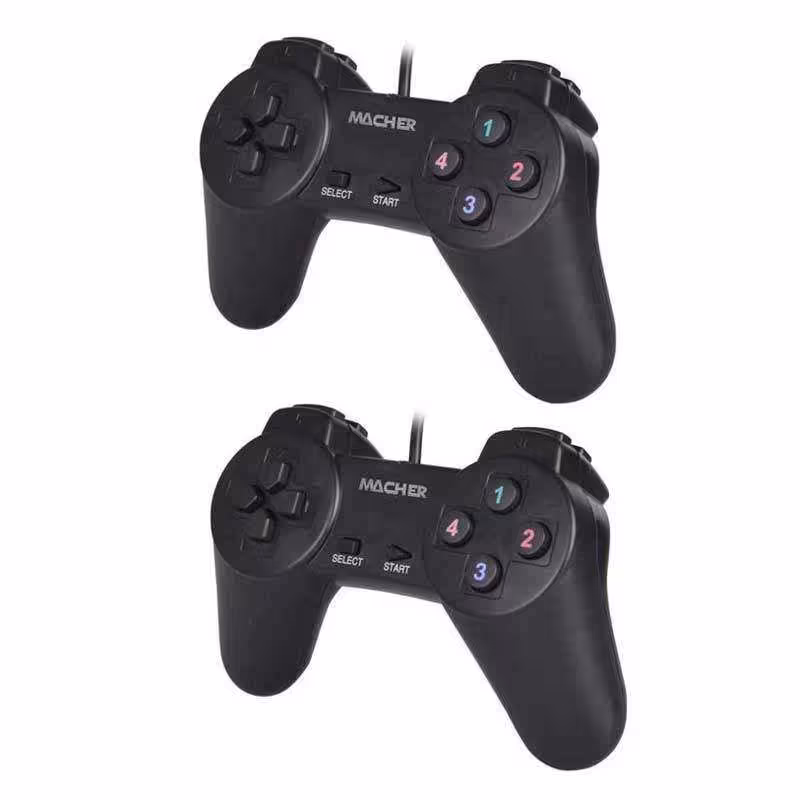 دسته بازی لپ تاپ یا کامپیوتر بسته 2 عددی با کیفیت فوق العاده (رنگ مشکی)