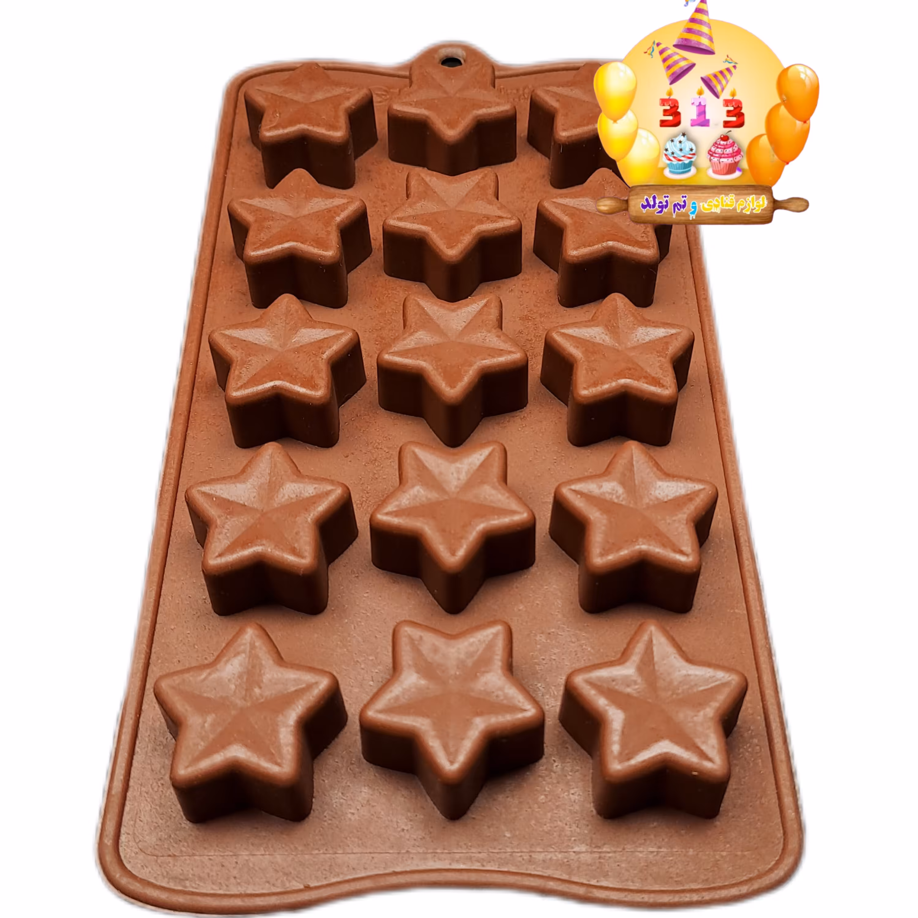 قالب  سیلیکونی ژله و پاستیل و شکلات مدل ستاره