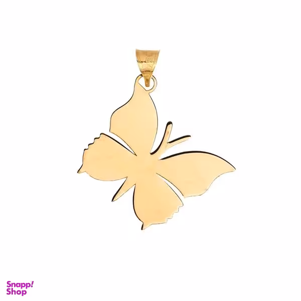 آویز گردنبند طلا 18 عیار زنانه شمیم گلد گالری مدل پروانه