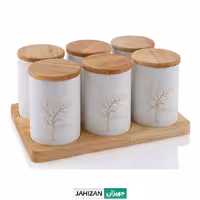 پاسماوری 7 پارچه مدل بامبو طرح درخت آرتیستون