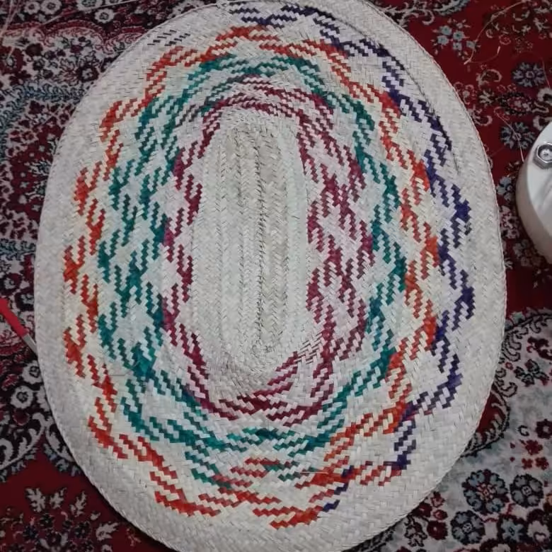 سفره حصیری بیضی