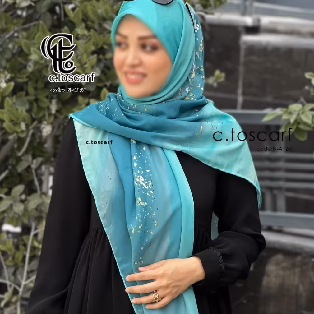 روسری طرح رزین،نخ کاستوم