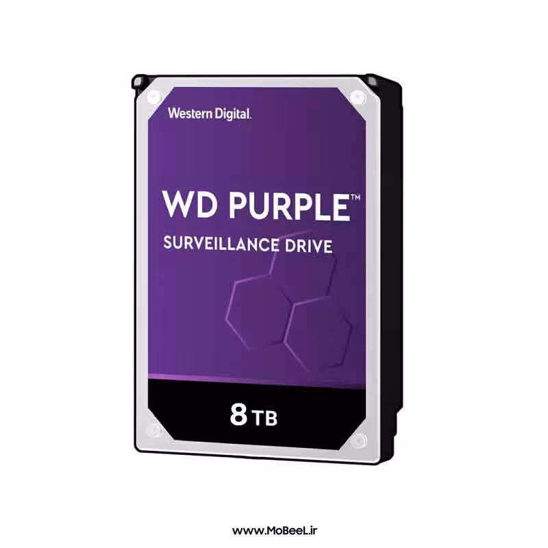 هارددیسک اینترنال وسترن دیجیتال مدل Purple WD80PURZ ظرفیت 8 ترابایت (گارانتی تعویض 36 ماهه فوژان اکسوم) - فروشگاه اینترنتی گوشی موبایل