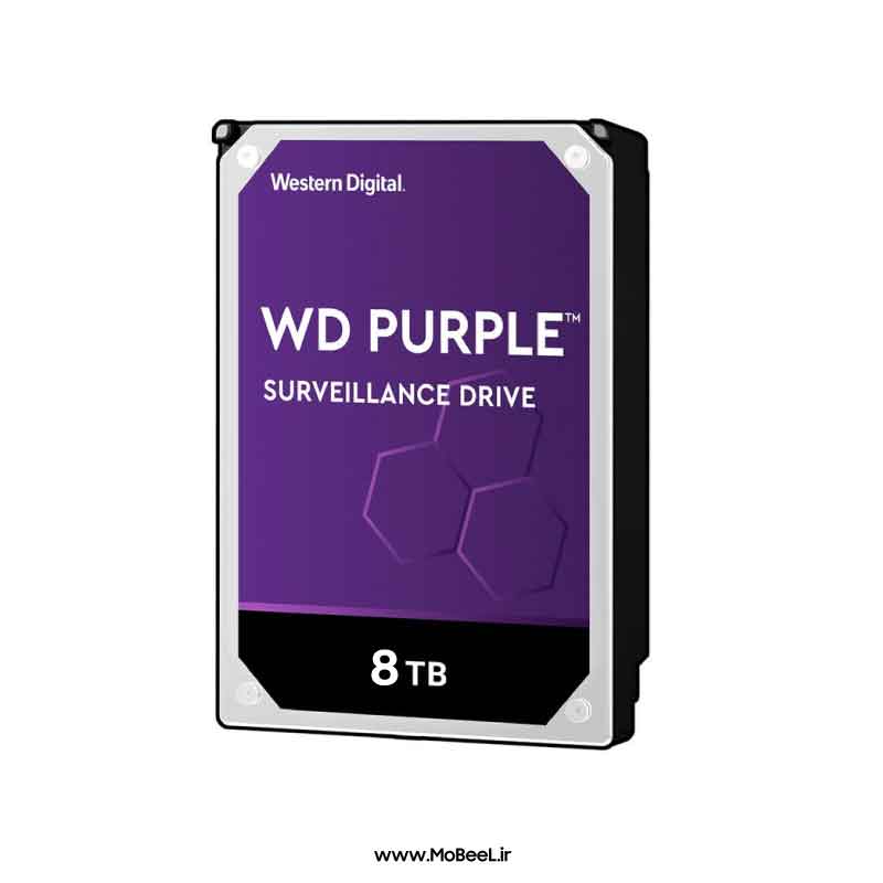 هارددیسک اینترنال وسترن دیجیتال مدل Purple WD80PURZ ظرفیت 8 ترابایت (گارانتی تعویض 36 ماهه فوژان اکسوم) - فروشگاه اینترنتی گوشی موبایل