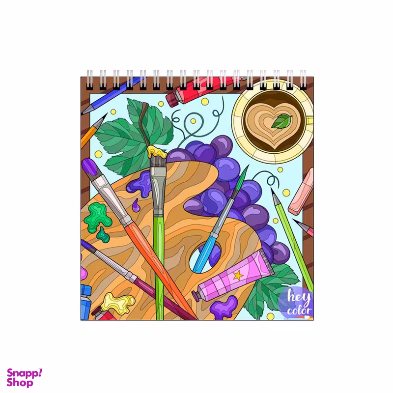 دفتر طراحی بامبیلیپ طرح پالت نقاشی و قهوه کد 0819301