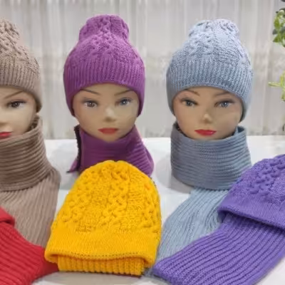شال و کلاه دخترانه