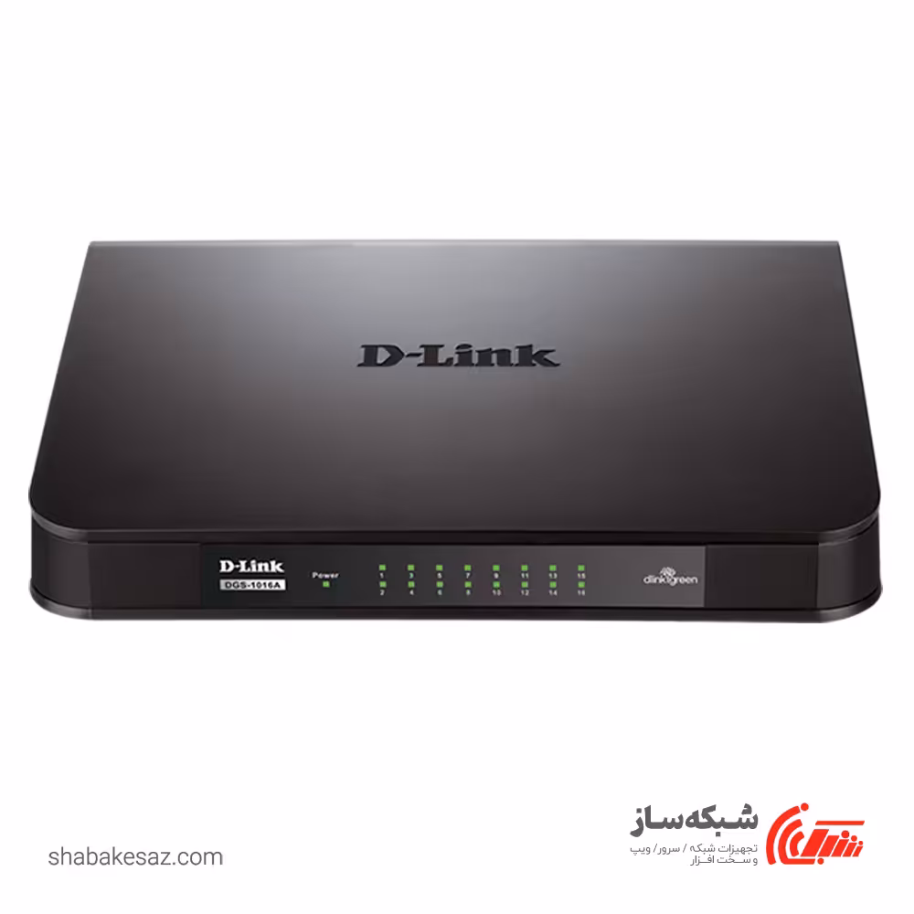 قیمت و خرید سوییچ شبکه دی لینک D-Link DGS-1016A دسکتاپ 16 پورت 10/100/1000Mbps - شبکه ساز