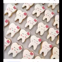 کوکی دکوراتیو (رویال آیسینگ) طرح دندونی ‌‌‌‌‌‌‌‌‌‌‌‌