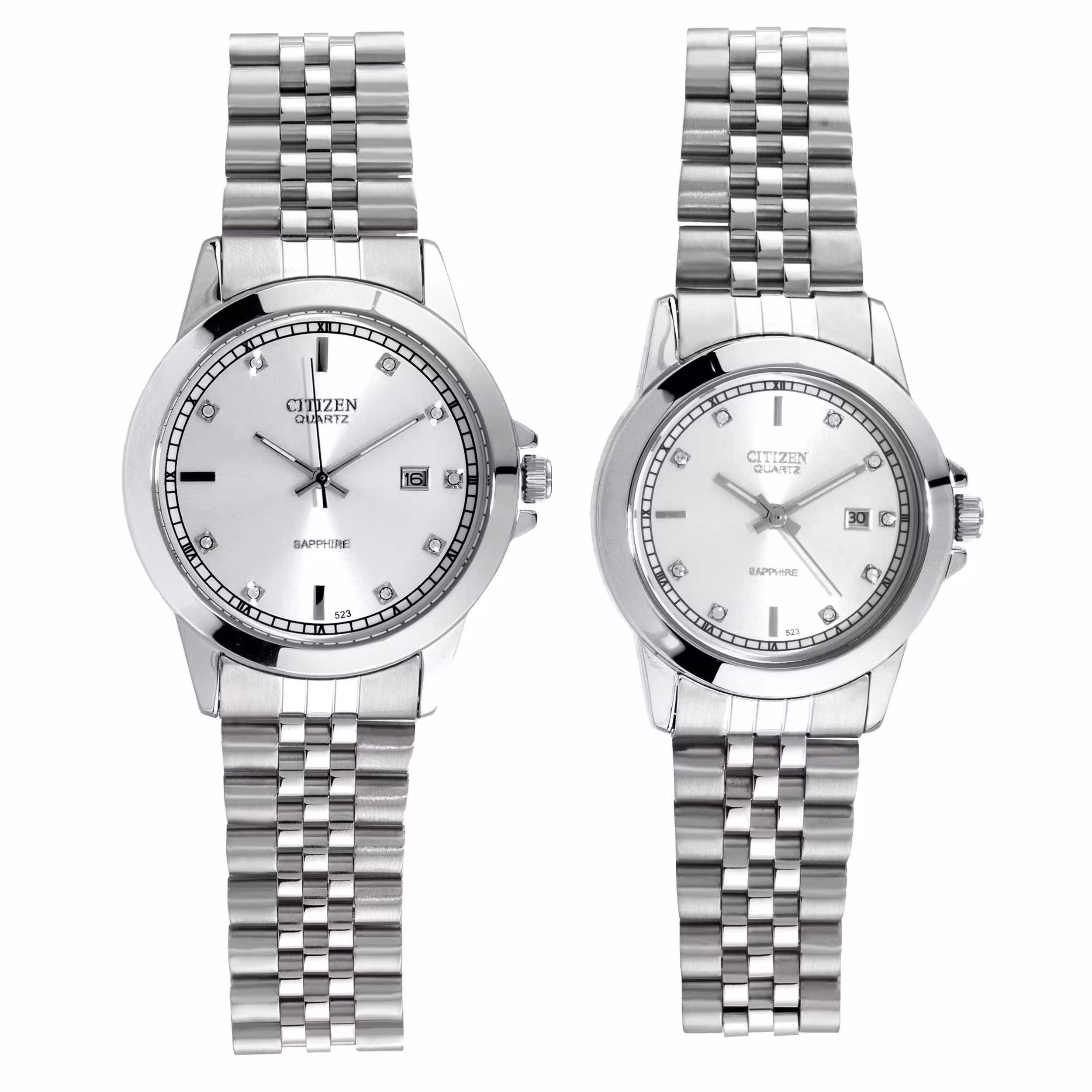 ست ساعت مچی عقربه ای زنانه و مردانه- سیتی زن -مدل WS-41