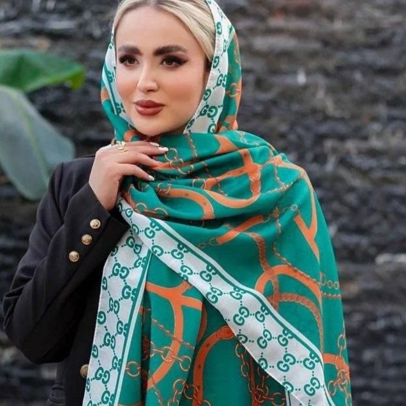 شال سبز نخ اسلپ  اصلا لیز نیست