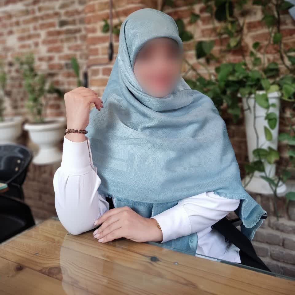 روسری. نخ. ابریشم. ژاکارد دو رو لمه دار