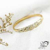 دستبند ژوپینگ النگویی طرح طلا کد 13919