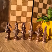 مهره شطرنج پلی استری 16 عددی کد 11