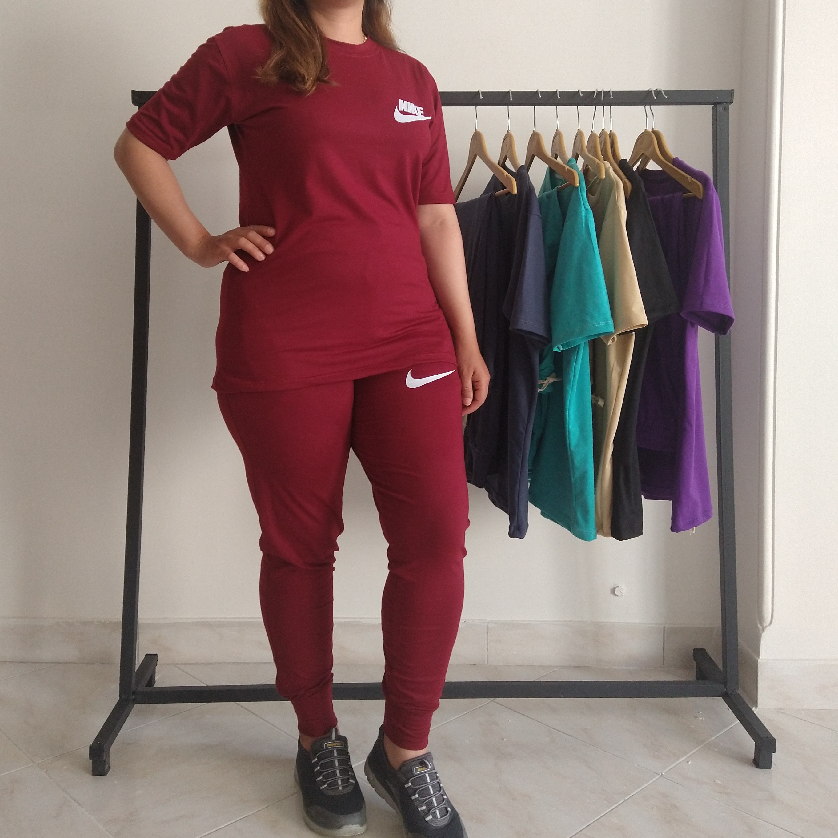 تیشرت شلوار نخی نایک