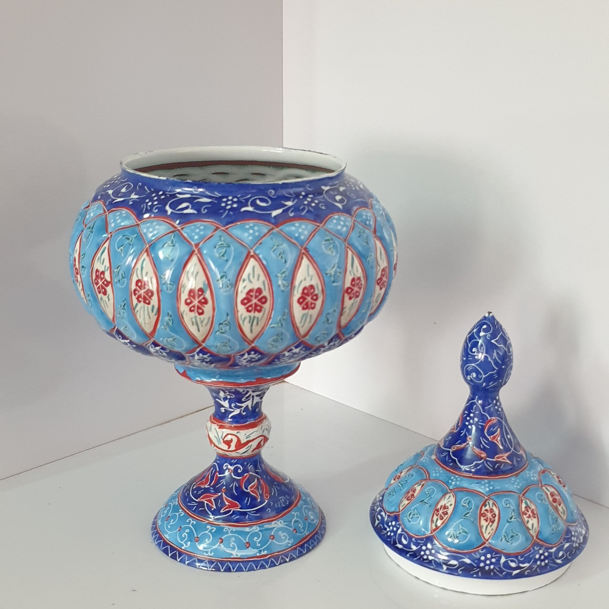 شکلات خوری پایه دار (گز خوری) 28میناکاری کد6