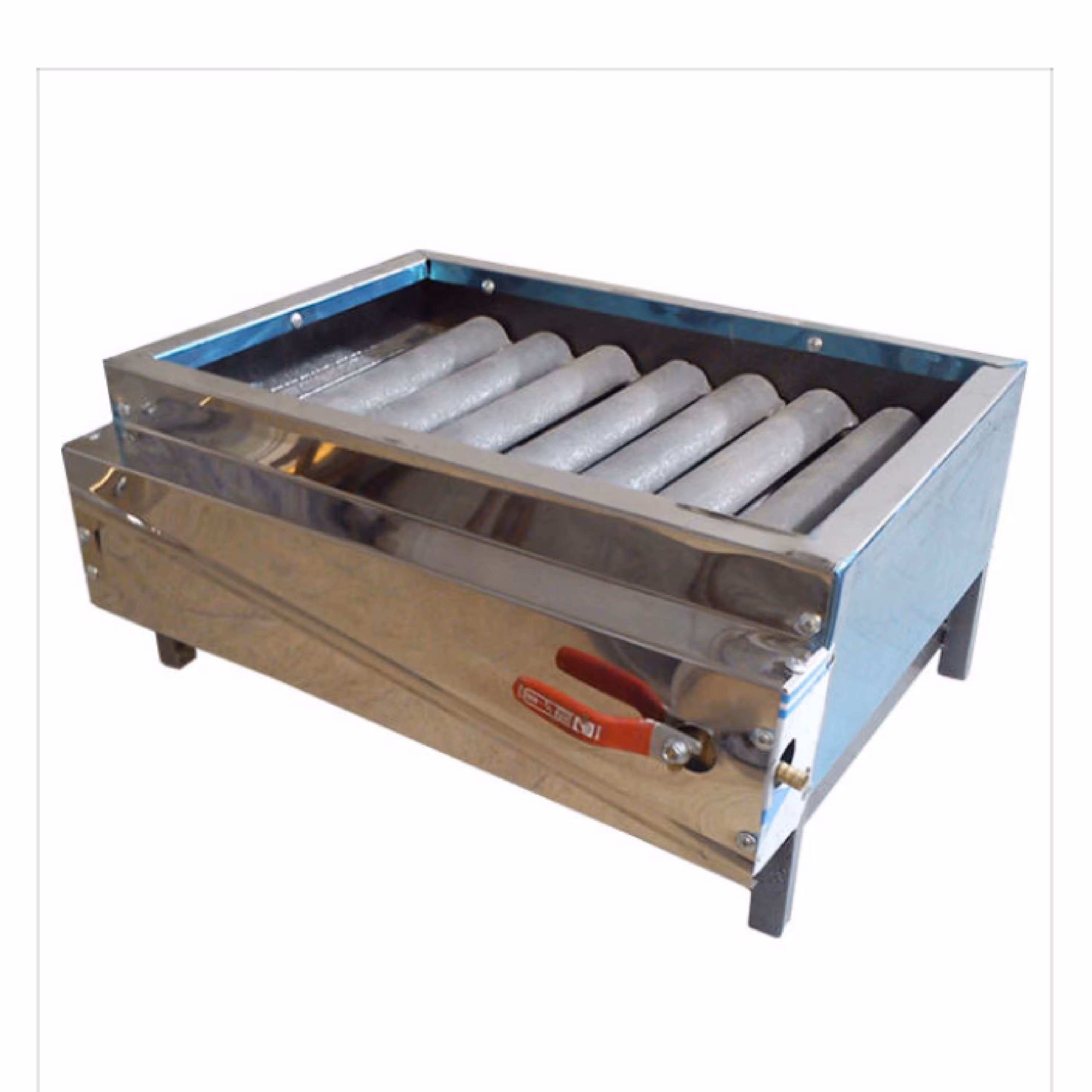 کباب پز گازی 50 سانتی 7 شعله استیل چدنی(پس کرایه)