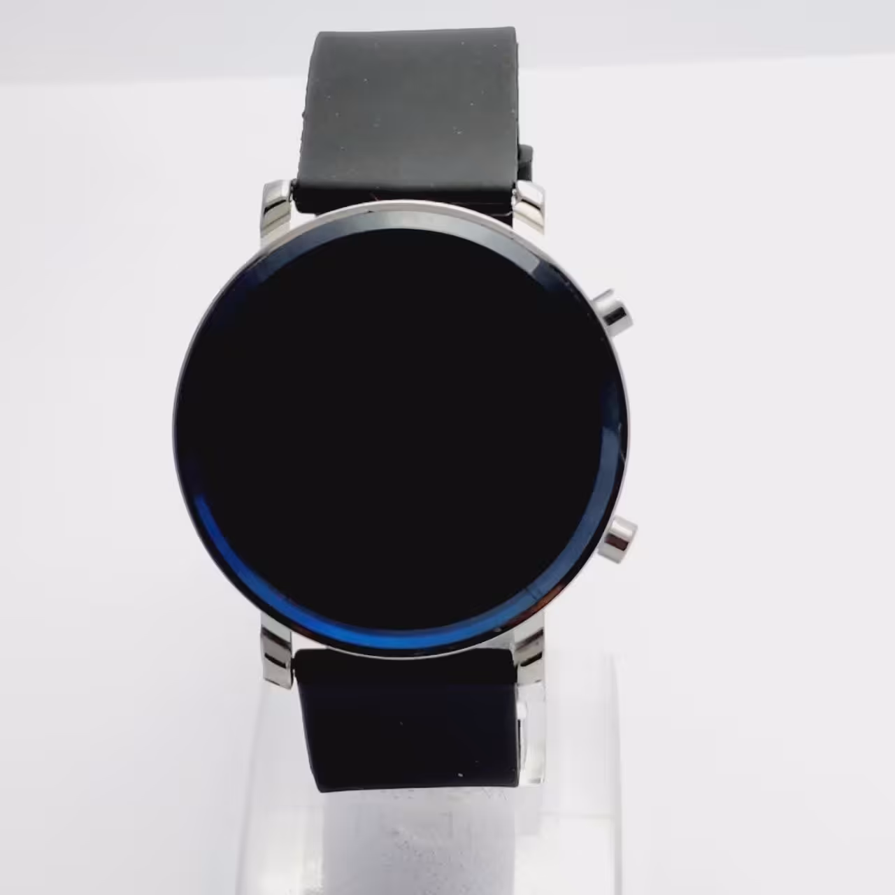 ساعت مچی اسپرت ال ای دی بند قاب نقره ای بندسیلیکونی و  ارسال رایگان  و جعبه کادوییh8