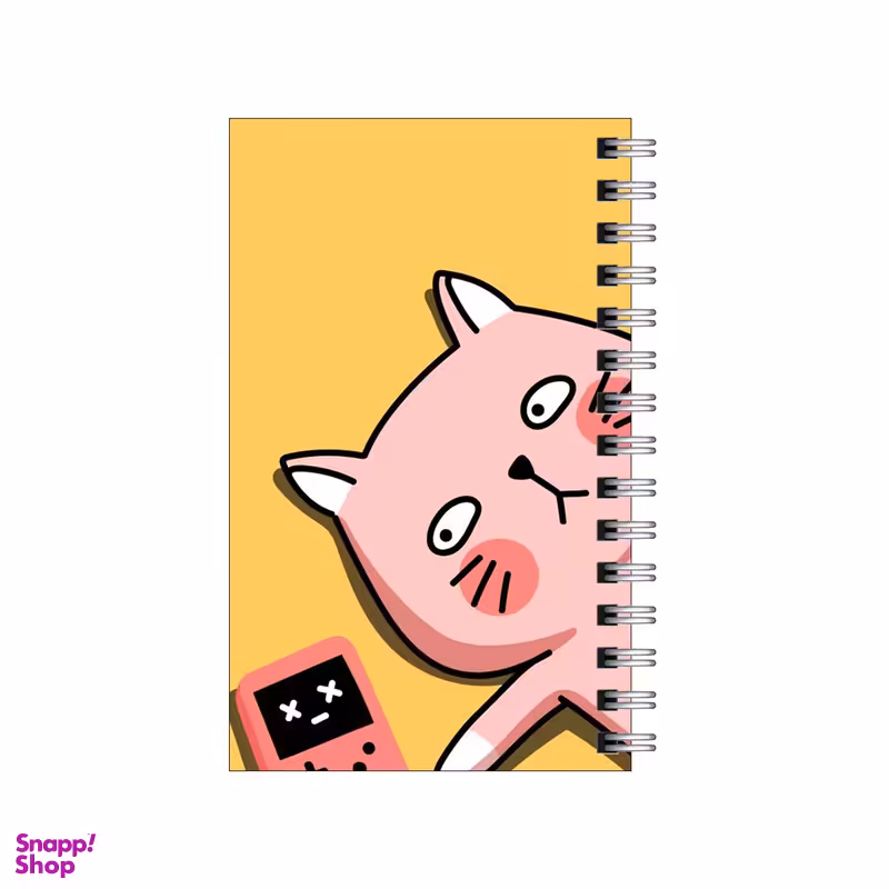 دفتر یادداشت 60 برگ To Do List طرح گربه و بازی کامپوتری کد 6268575