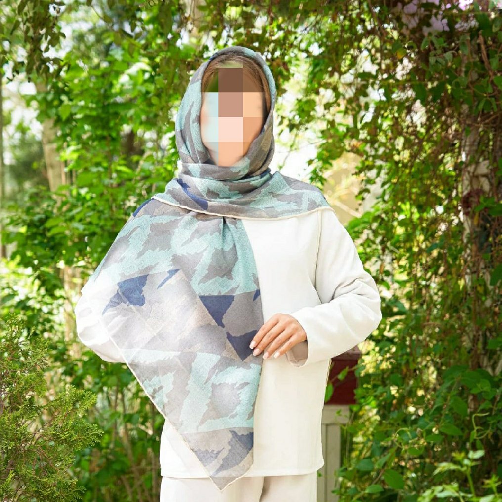 روسری ترک نخی(دست دوز و خنک و نخی)