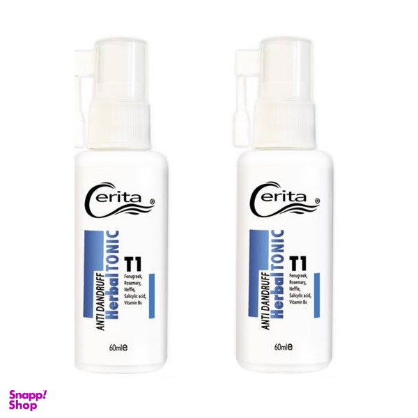 هیرتونیک گیاهی T1 سریتا (Cerita) مدل Herbal حجم 60 میلیلیتر مجموعه 2 عددی