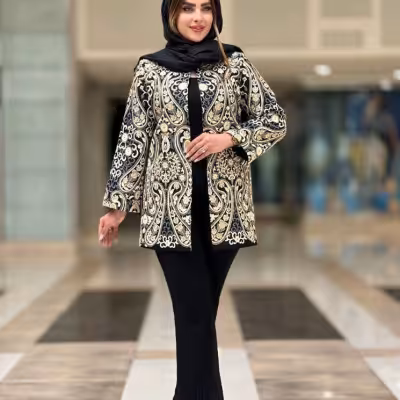 مانتو مجلسی لنین سوزن دوزی مدل ماریا