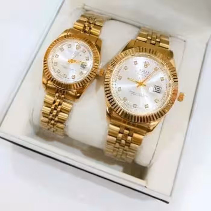 0ساعت ست مردانه و زنانه ROLEX رولکس موتور با کیفیت مدل DATEJUST