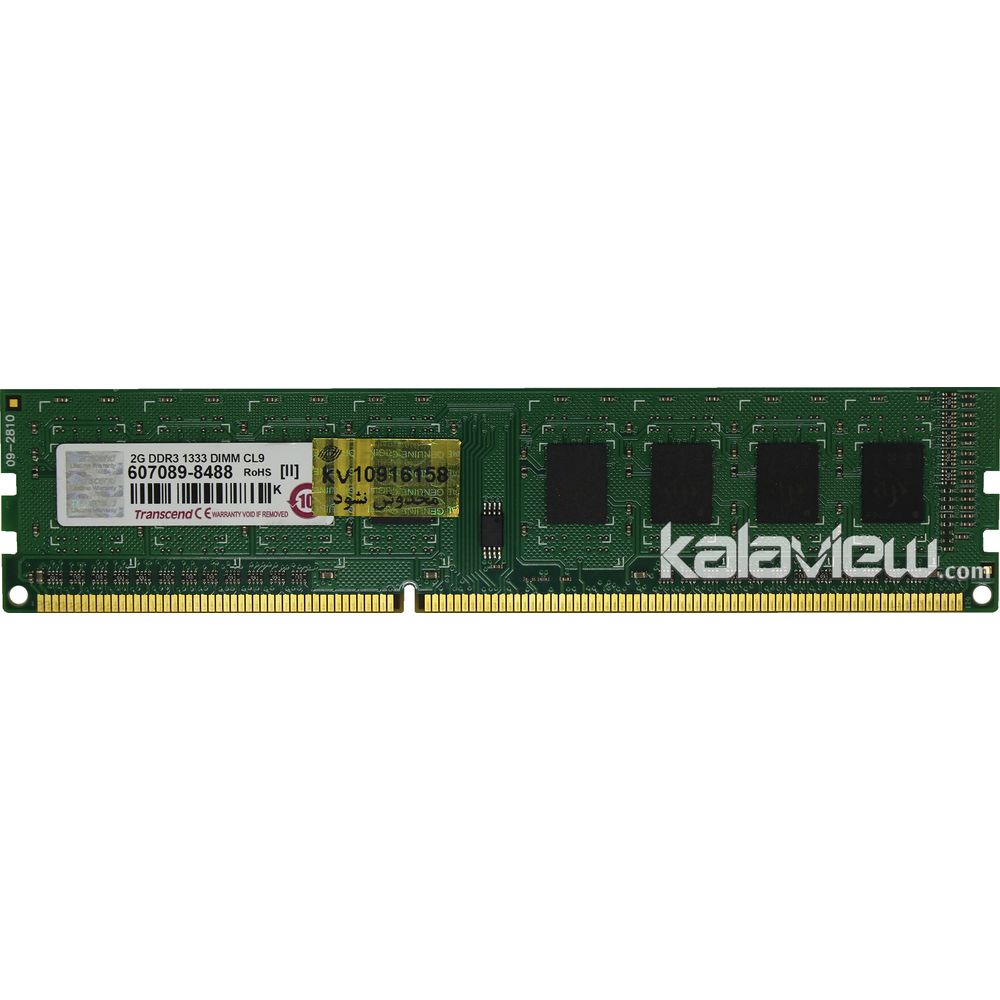 رم کامپیوتر ترنسند 2GB مدل DDR3 باس 1333MHZ-10600 چین تایمینگ CL9
