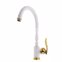 شیرآلات کویران آذر-شیر ظرفشویی مدل مادرید-سفید طلایی