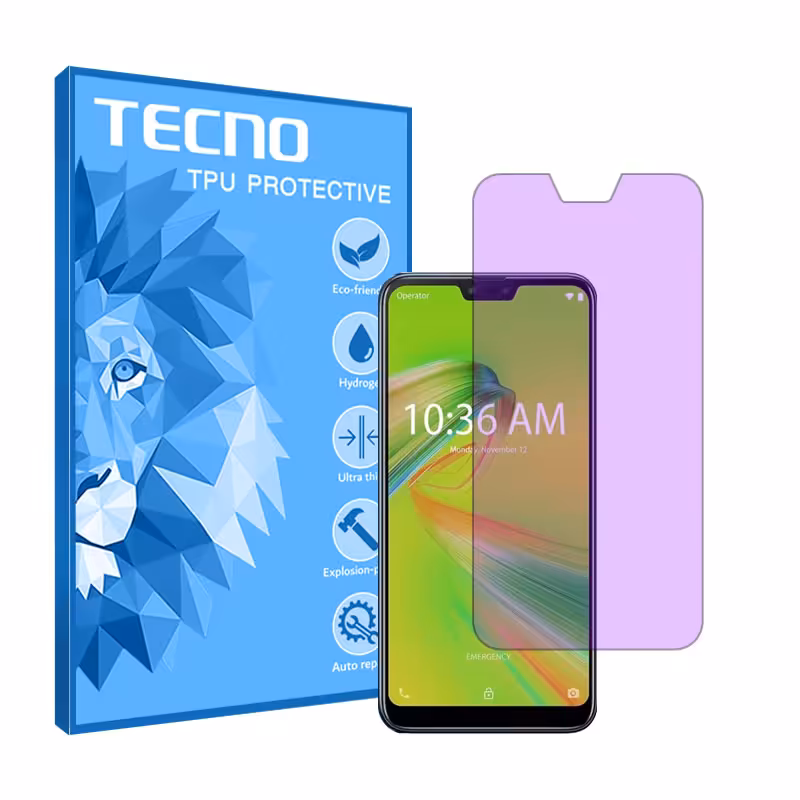 گلس ایسوس Zenfone Max Shot مدل آنتی پرپل برند تکنو کد S