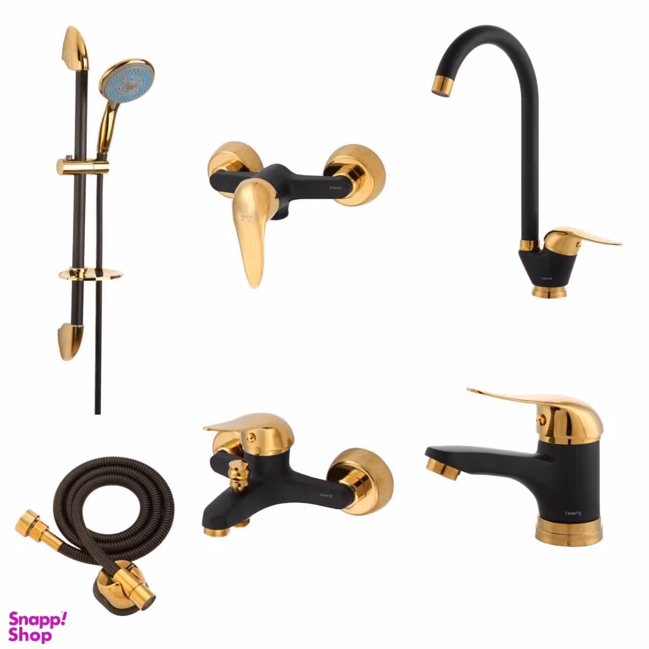 ست شیرآلات فاخته مدل زحل پلاس کد MT مجموعه 6 عددی