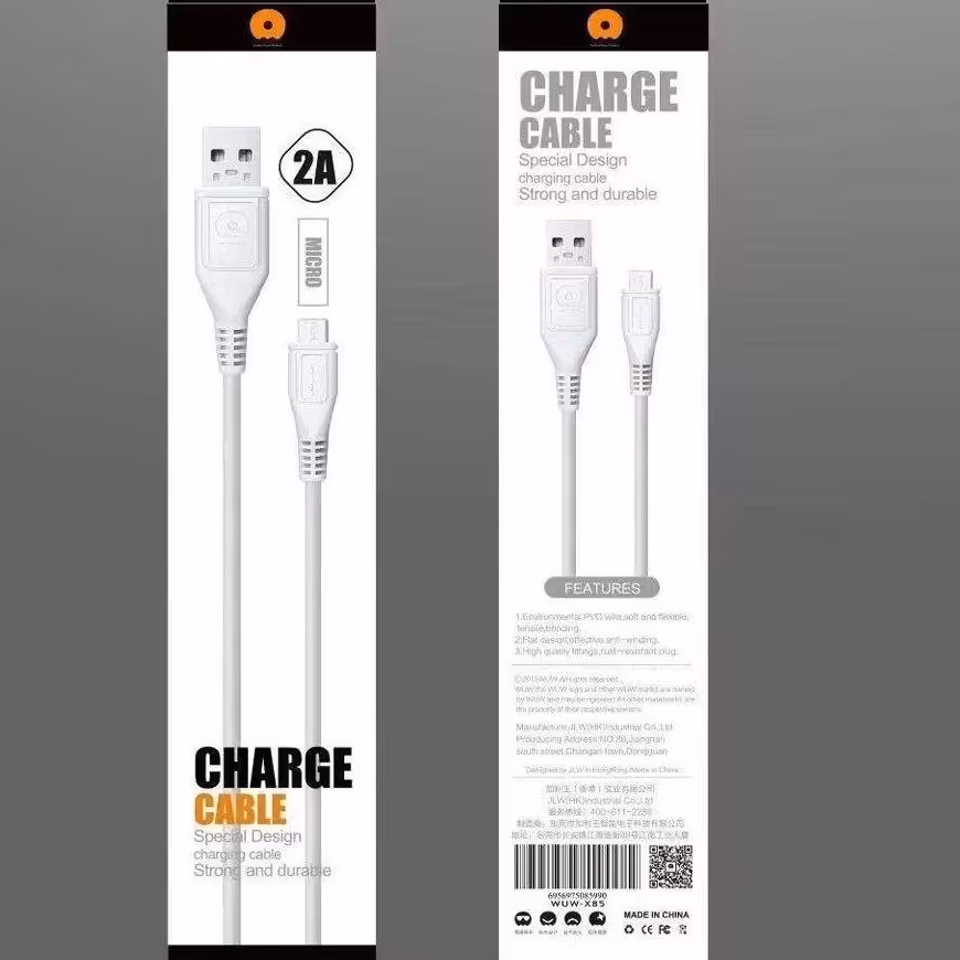 کابل شارژ ایفون WUW دبلیو یو دبلیو لایتنینگ سیم شارژر اپل ارزان iphone  apple