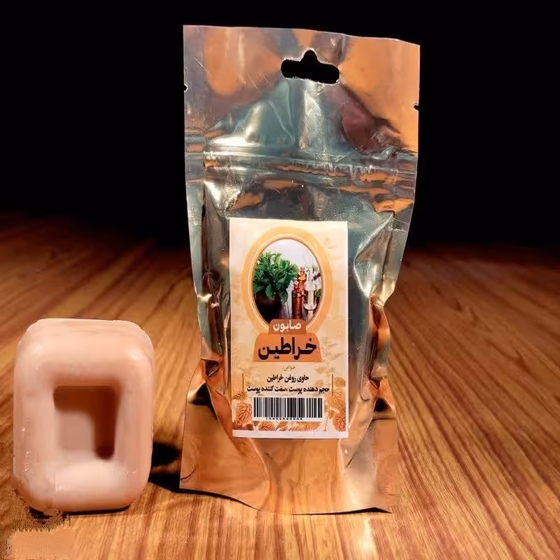 صابون خراطین ارسال رایگان  تمیز کننده و سفت کننده پوست 50 گرم