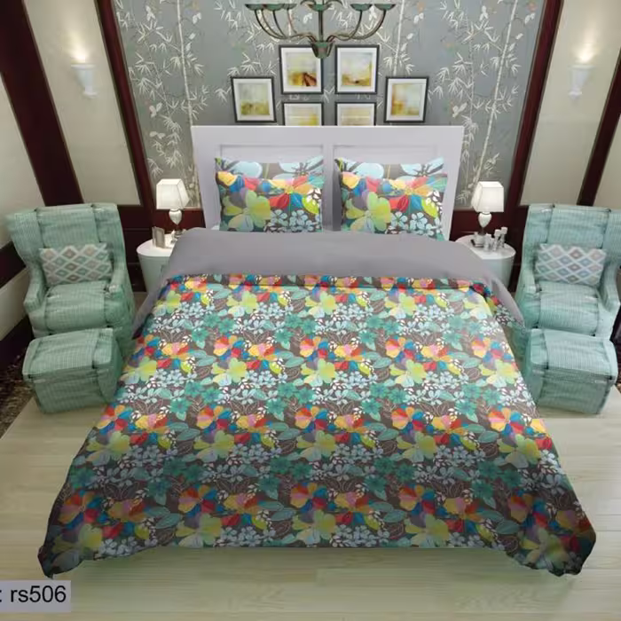 سرویس روتختی 2 نفره تنسل چاپی برندترک لند(Turk Land) rs 506