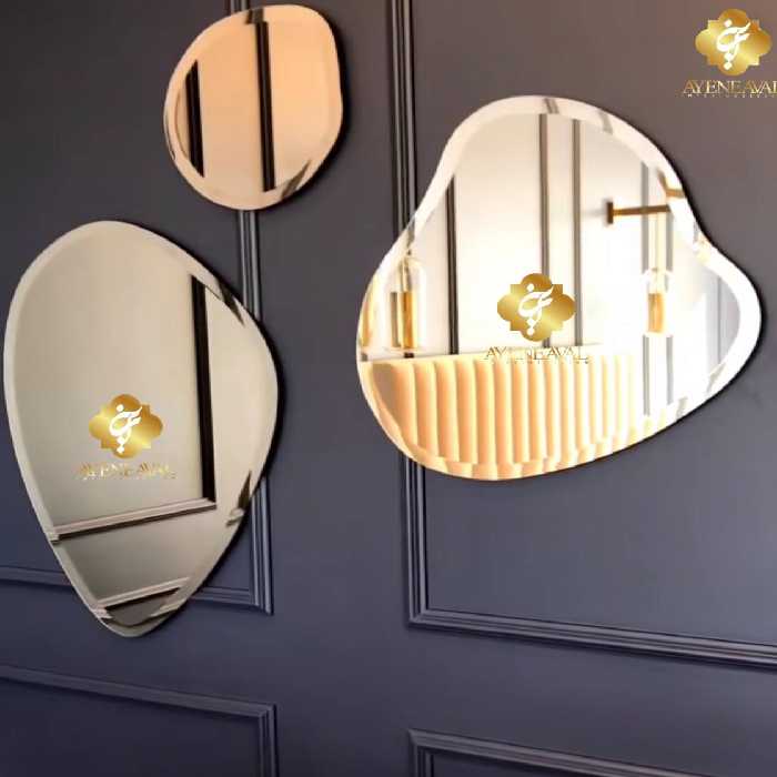 آینه کریستال مدل سنگی سه تیکه - آینه اول