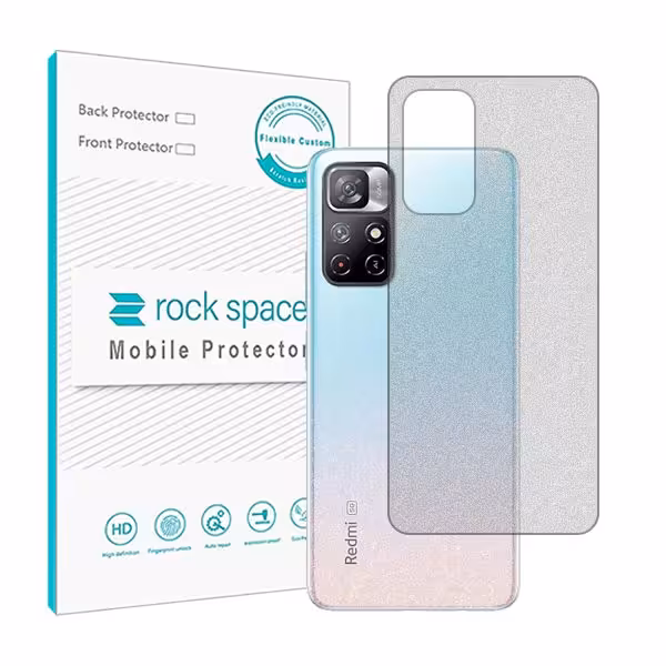 گلس محافظ پشت گوشی شیائومی Redmi Note 11t 5G مدل نانو هیدروژل مات برند راک اسپیس کد18512S
