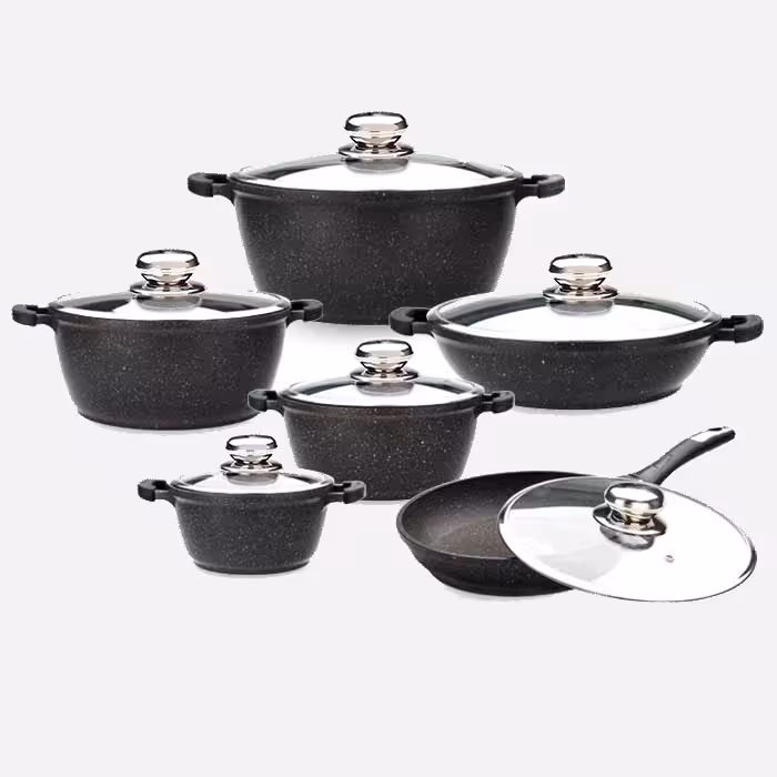 سرویس قابلمه 12 پارچه گریپ زرساب RP-7600