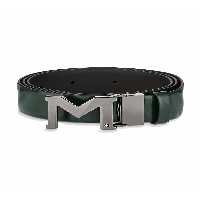 کمربند سبز مردانه M 35 میلی متر چرمی دو طرفه Mont Blanc