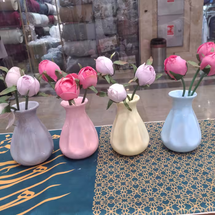 گلدان سرامیکی طرح کوزه ای کوچک