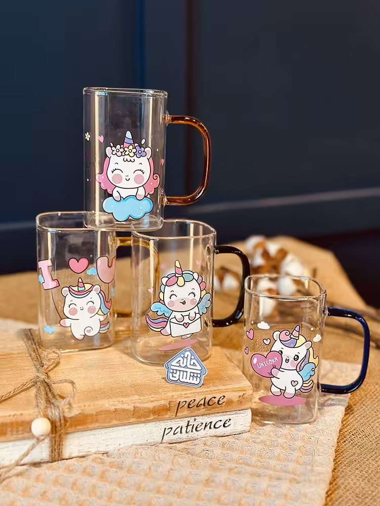 ماگ پیرکس پونی دسته رنگی کد001253