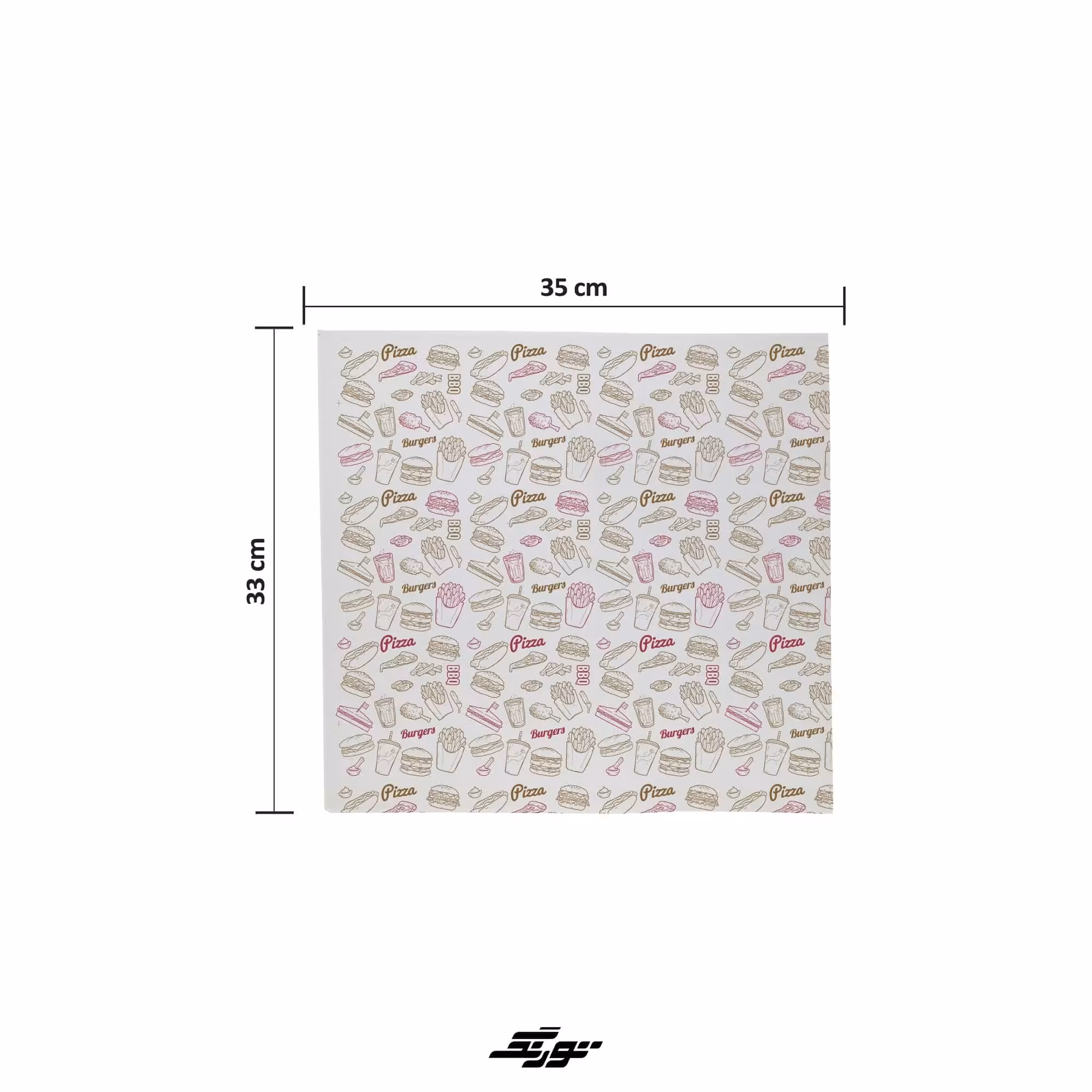 کاغذ کاهی 35x33 (چاپ شده) بسته یک کیلویی