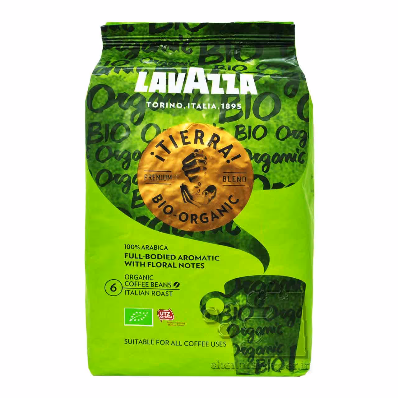 دانه قهوه ارگانیک آروماتیک 1 کیلو تیرا ایتالین لاواتزا - lavazza