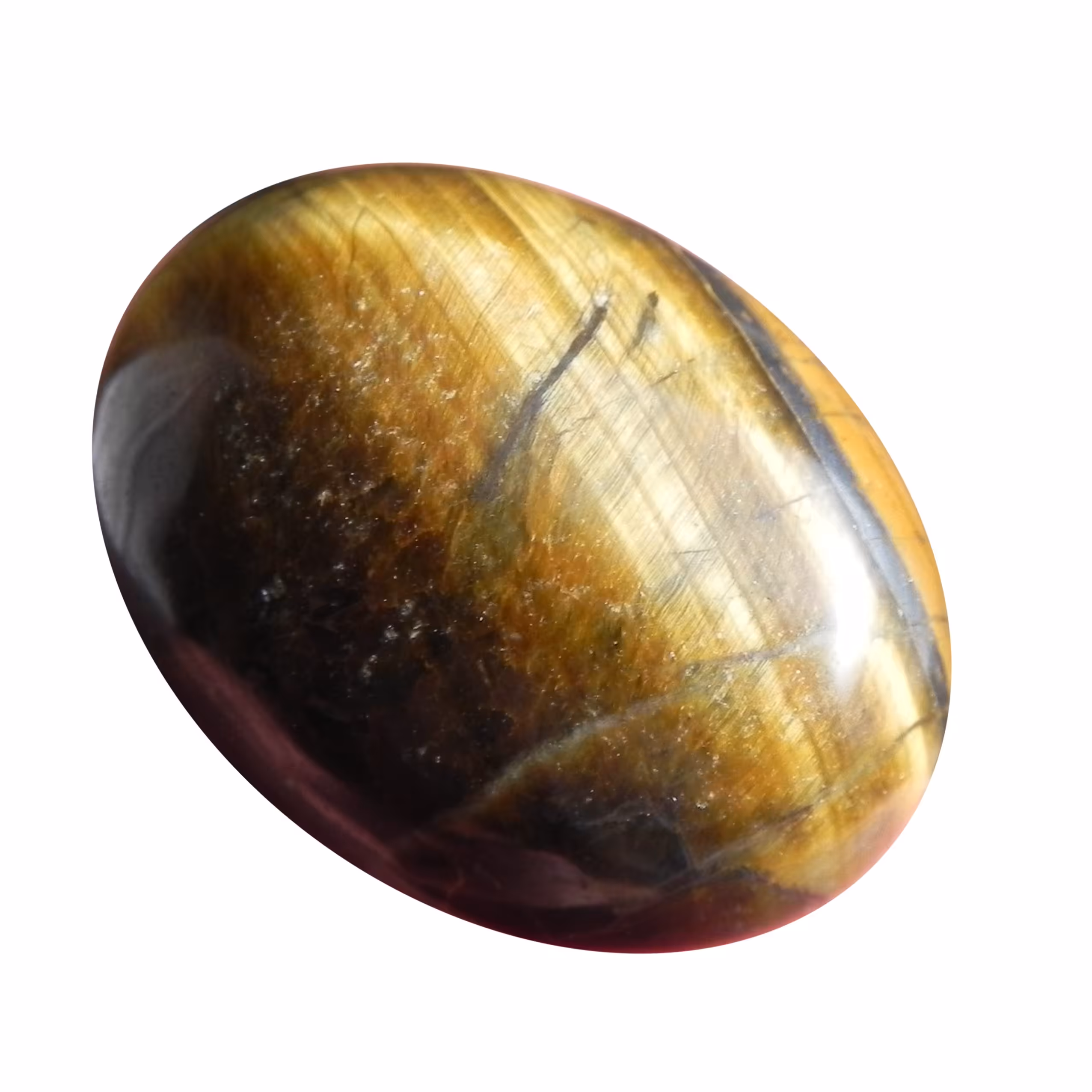 نگین معدنی چشم ببر  کد4 اصل افریقا تراش بیضی دامله  مناسب انگشتر 