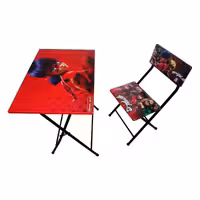 ست میز تحریر با صندلی میزیمو طرح دختر کفشدوزکی کد 201