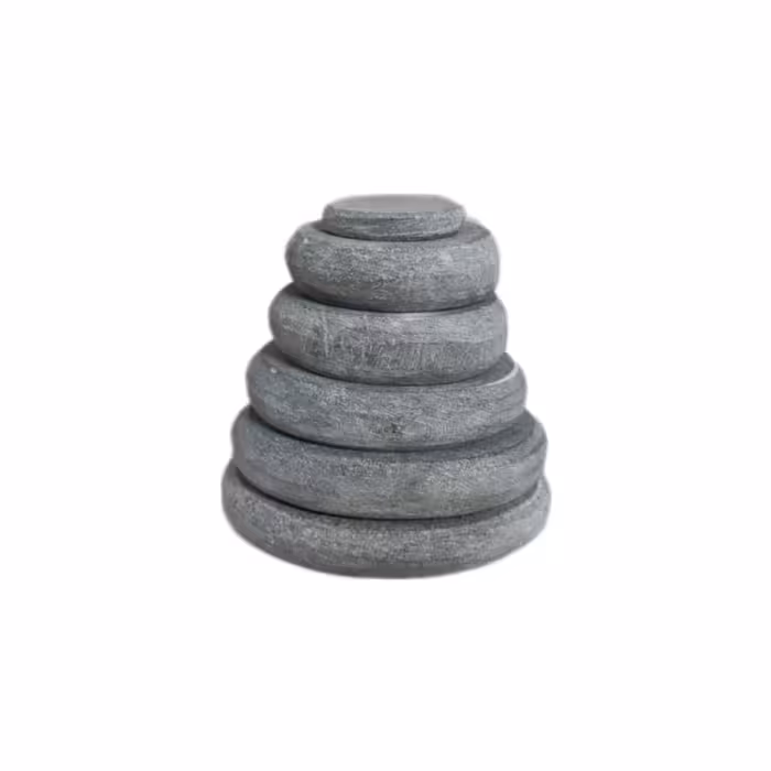 سنگ ماساژ بیضی مجموعه پرکاربرد شش عددی در سایزهای متفاوت