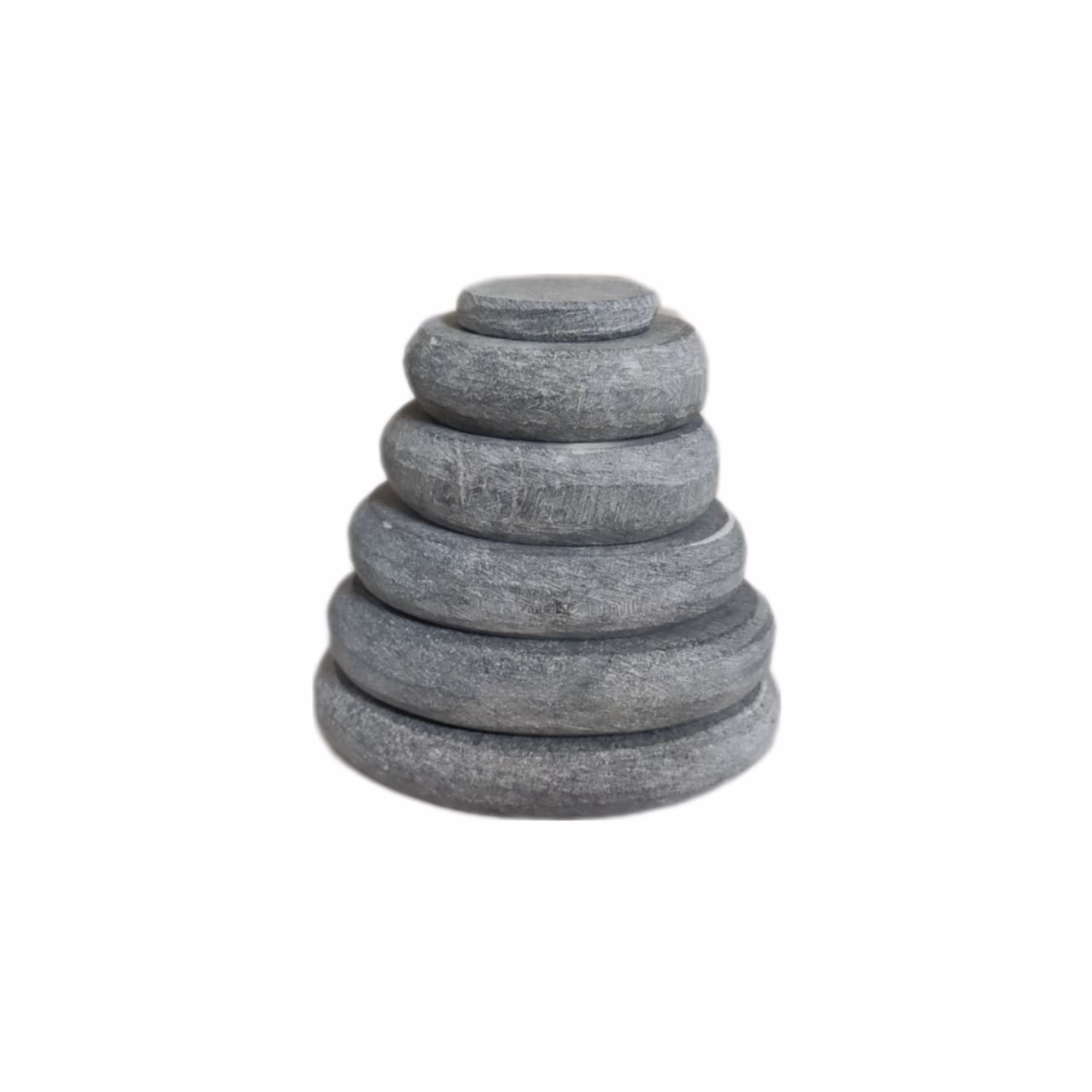 سنگ ماساژ بیضی مجموعه پرکاربرد شش عددی در سایزهای متفاوت