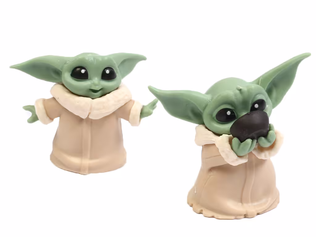 فیگور شخصیت بیبی یودا baby yoda از انیمیشن جنگ ستاره گان (تکی)