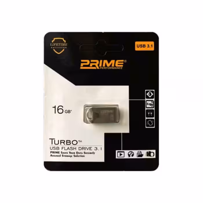 Flash Drive Prime Turbo USB 3.1 16GB | فلش مموری فلزی پرایم